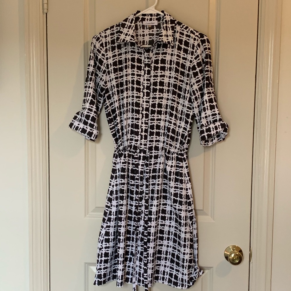 Black and White Checkered Dress